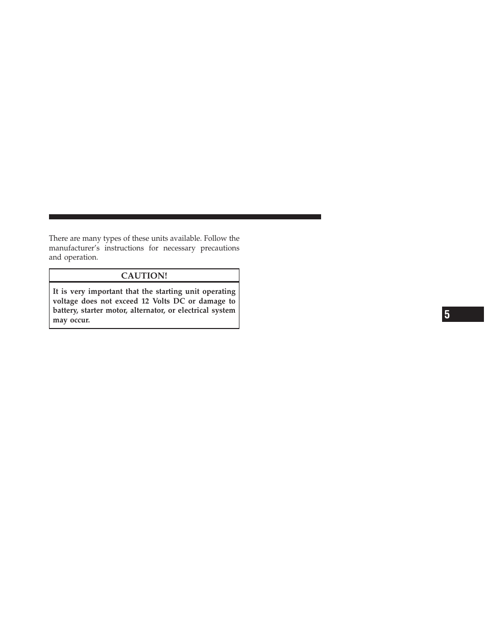 With portable starting unit | Dodge 2011 Ram Diesel User Manual | Page 97 / 174