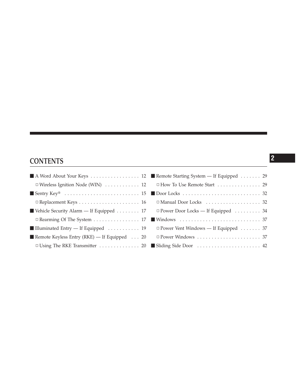 Dodge 2011 Grand Caravan User Manual | Page 11 / 562