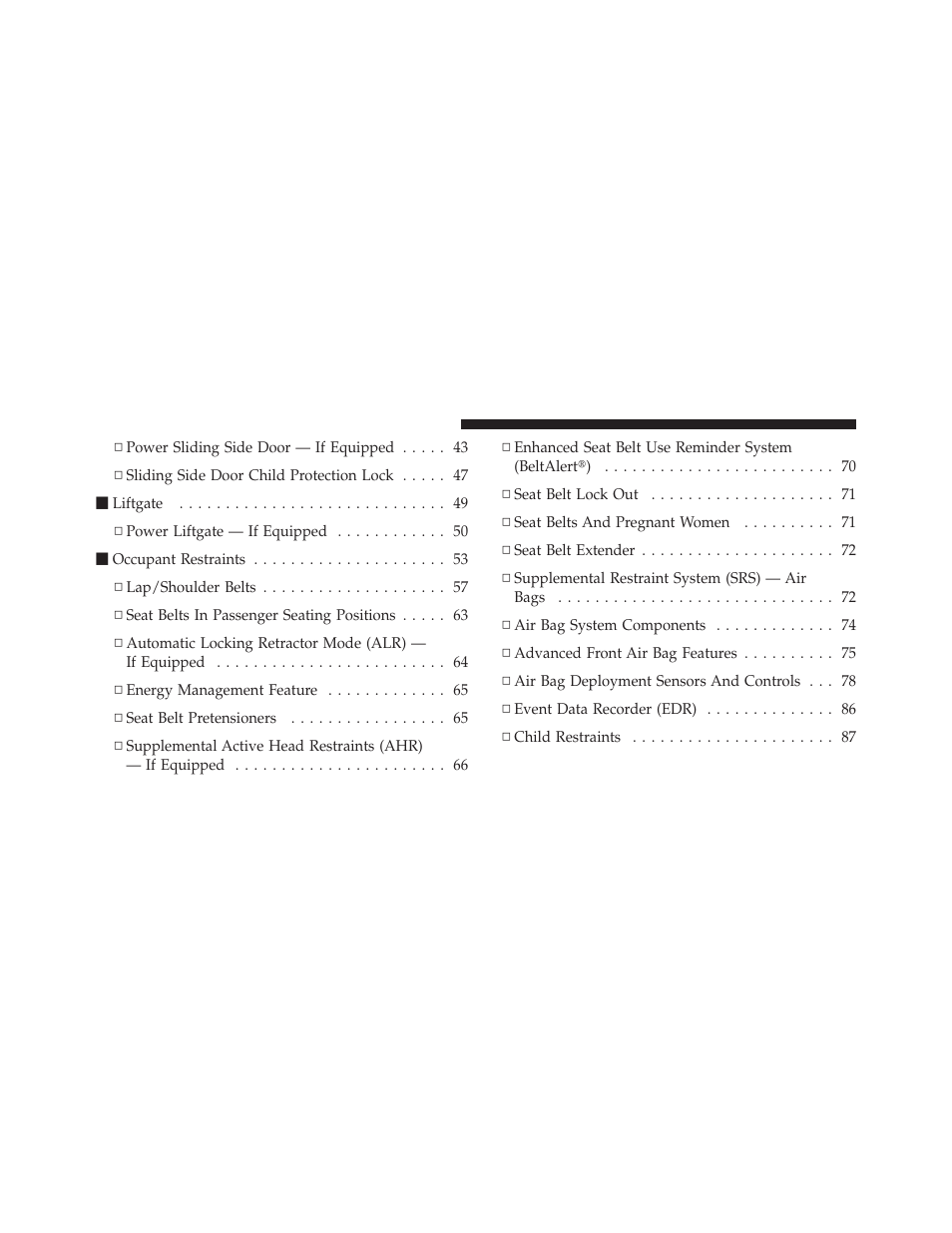 Dodge 2011 Grand Caravan User Manual | Page 12 / 562