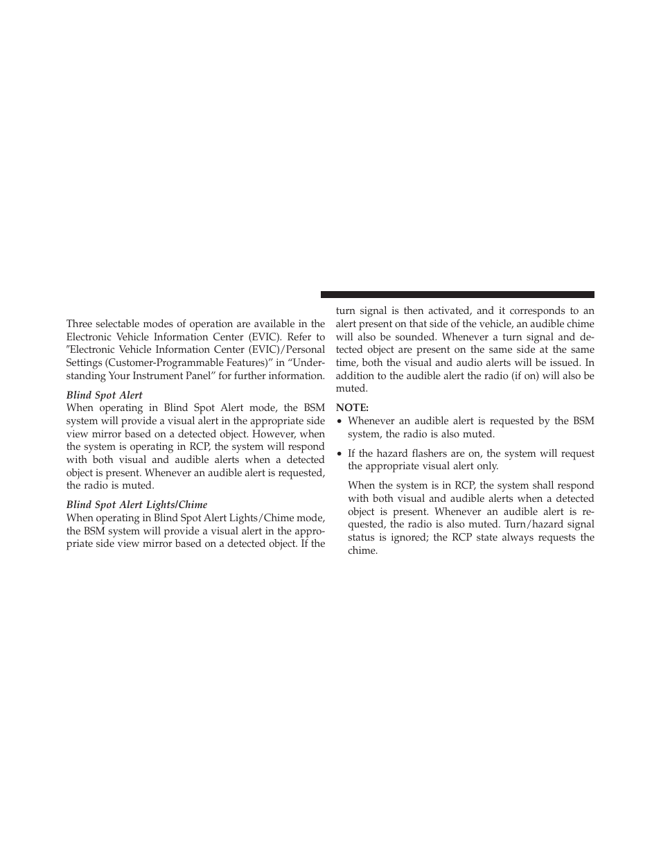 Modes of operation | Dodge 2011 Grand Caravan User Manual | Page 128 / 562