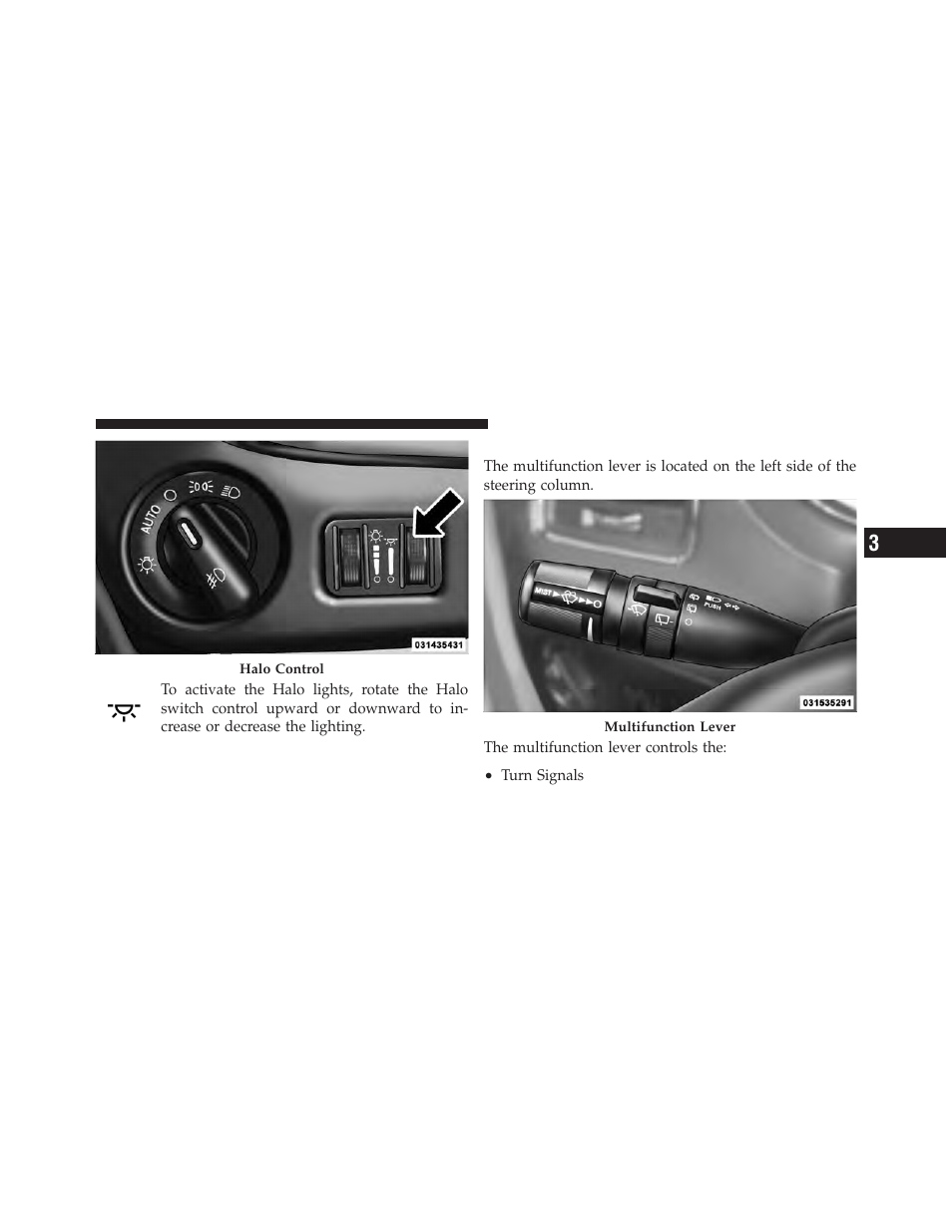 Multifunction lever | Dodge 2011 Grand Caravan User Manual | Page 171 / 562