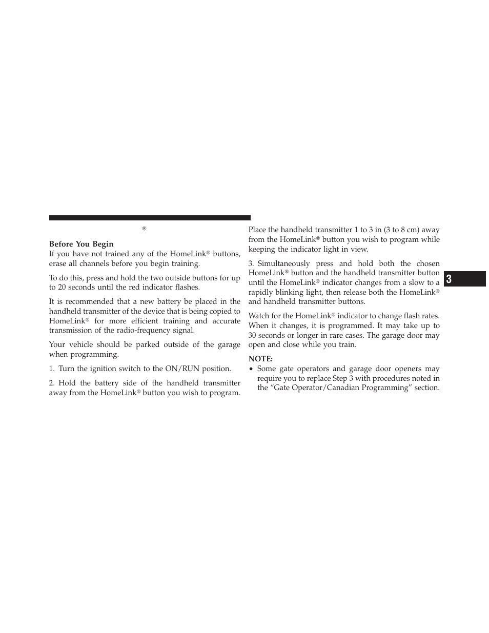 Programming homelinkĥ, Programming homelink | Dodge 2011 Grand Caravan User Manual | Page 201 / 562