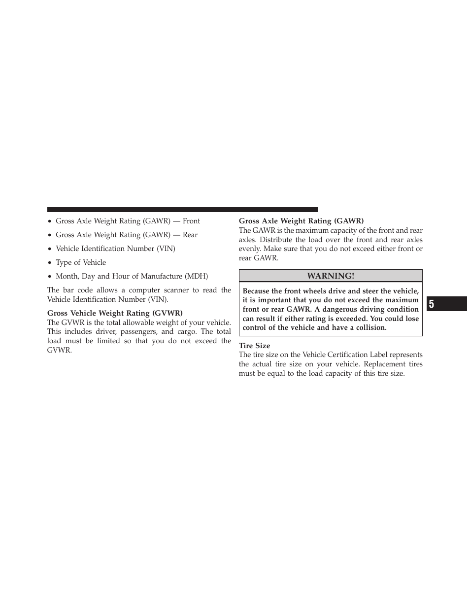 Dodge 2011 Grand Caravan User Manual | Page 421 / 562