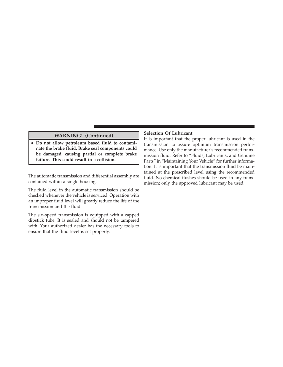Automatic transmission | Dodge 2011 Grand Caravan User Manual | Page 494 / 562