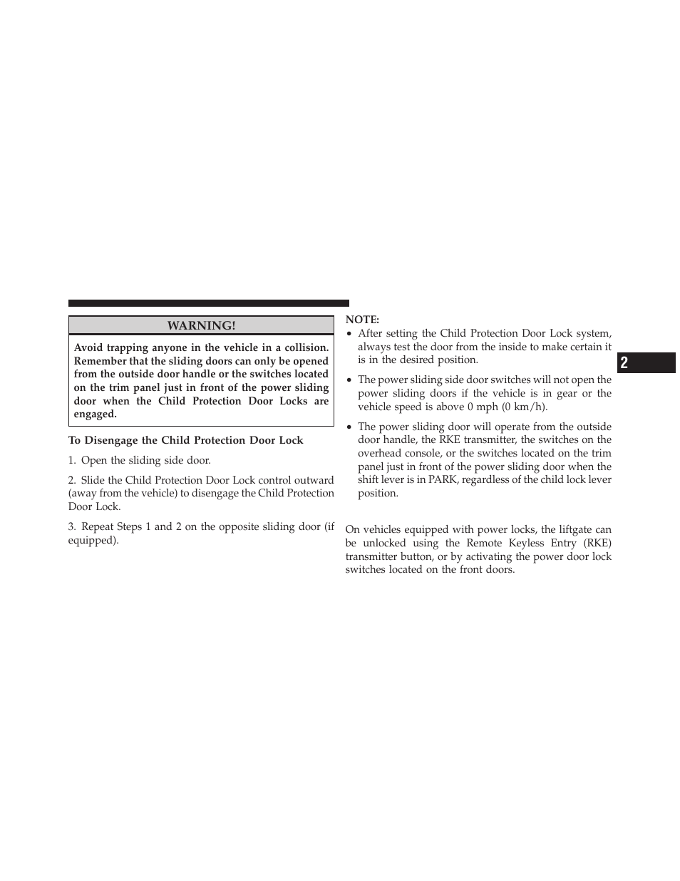 Liftgate | Dodge 2011 Grand Caravan User Manual | Page 51 / 562