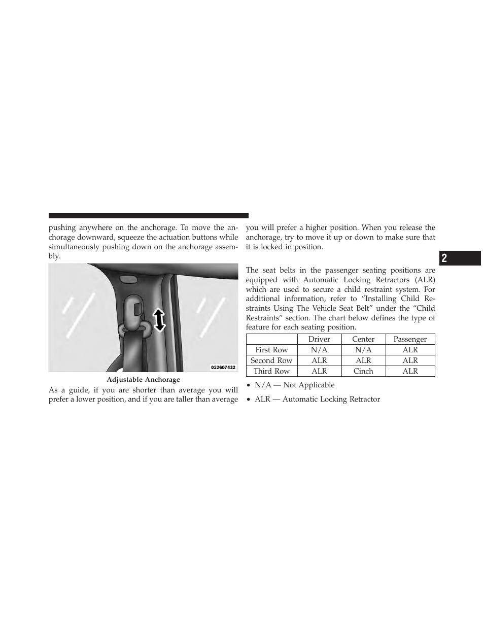 Seat belts in passenger seating positions | Dodge 2011 Grand Caravan User Manual | Page 65 / 562