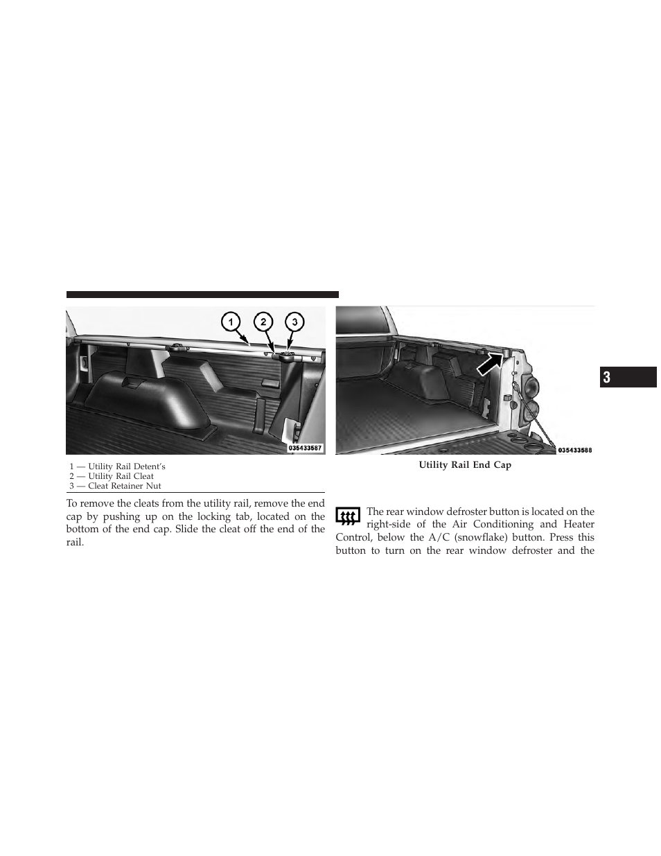 Rear window features, Rear window defroster — if equipped | Dodge 2011 Dakota User Manual | Page 171 / 456