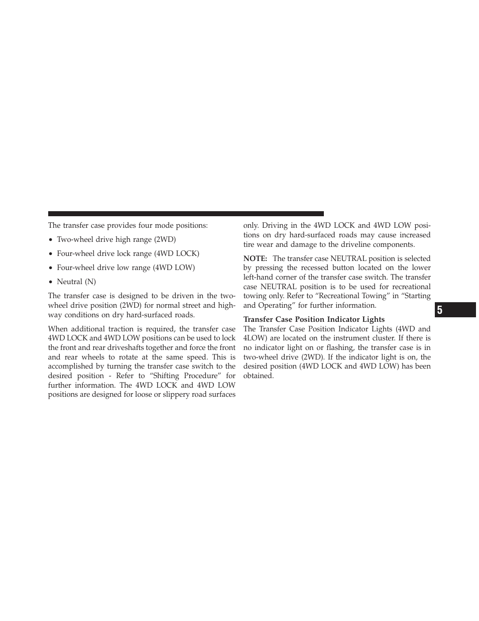 Dodge 2011 Dakota User Manual | Page 263 / 456