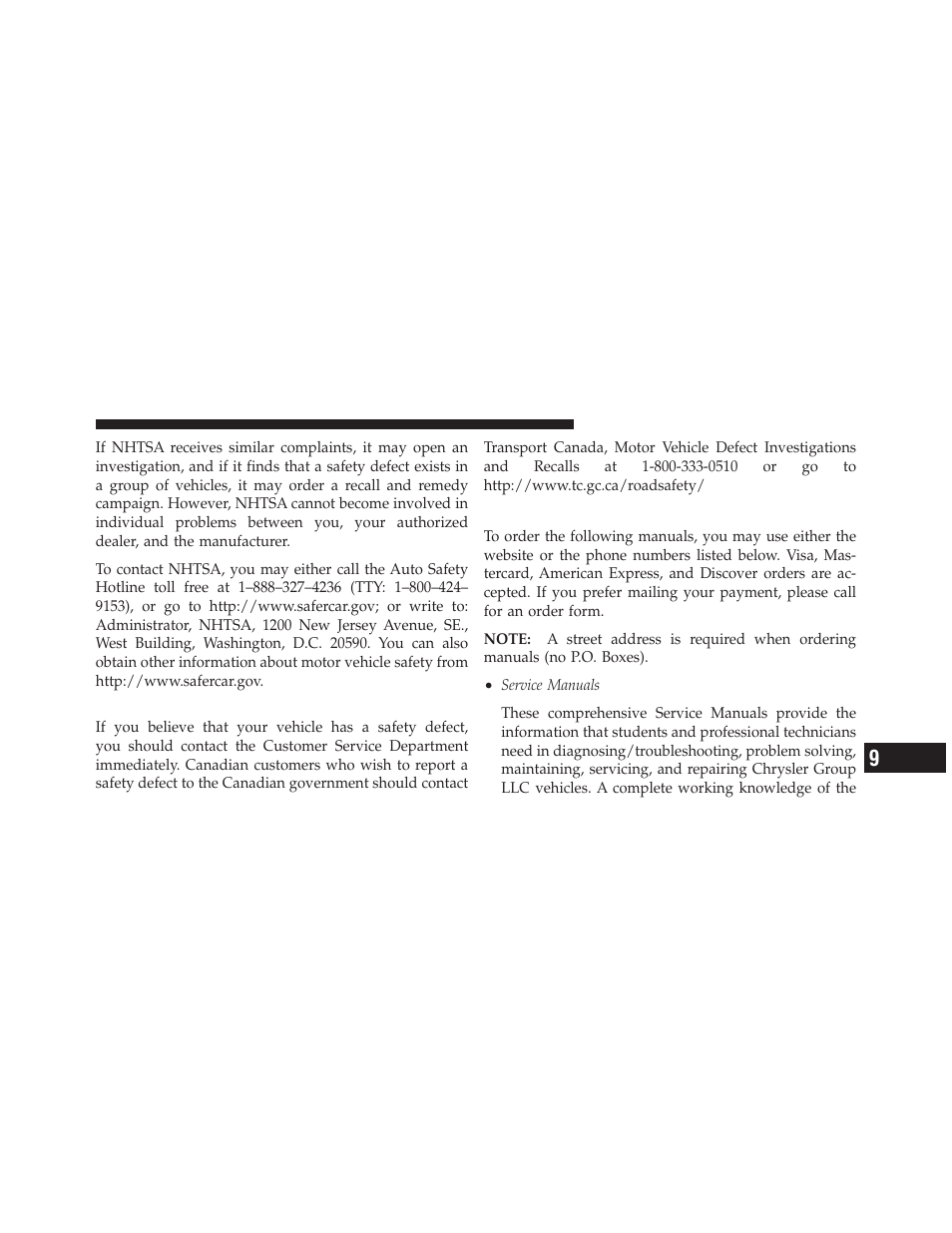 In canada, Publication order forms | Dodge 2011 Dakota User Manual | Page 433 / 456