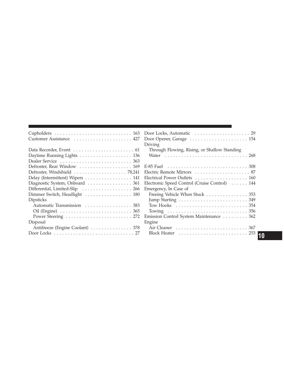 Dodge 2011 Dakota User Manual | Page 441 / 456