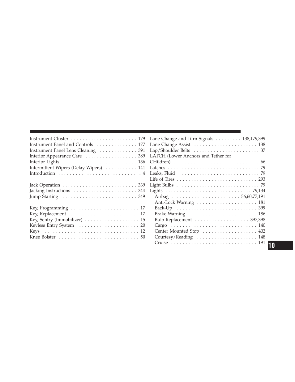 Dodge 2011 Dakota User Manual | Page 445 / 456