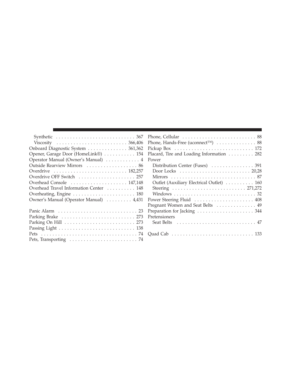 Dodge 2011 Dakota User Manual | Page 448 / 456