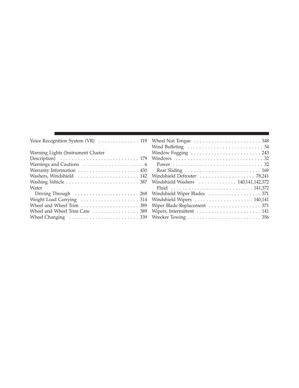 Dodge 2011 Dakota User Manual | Page 454 / 456