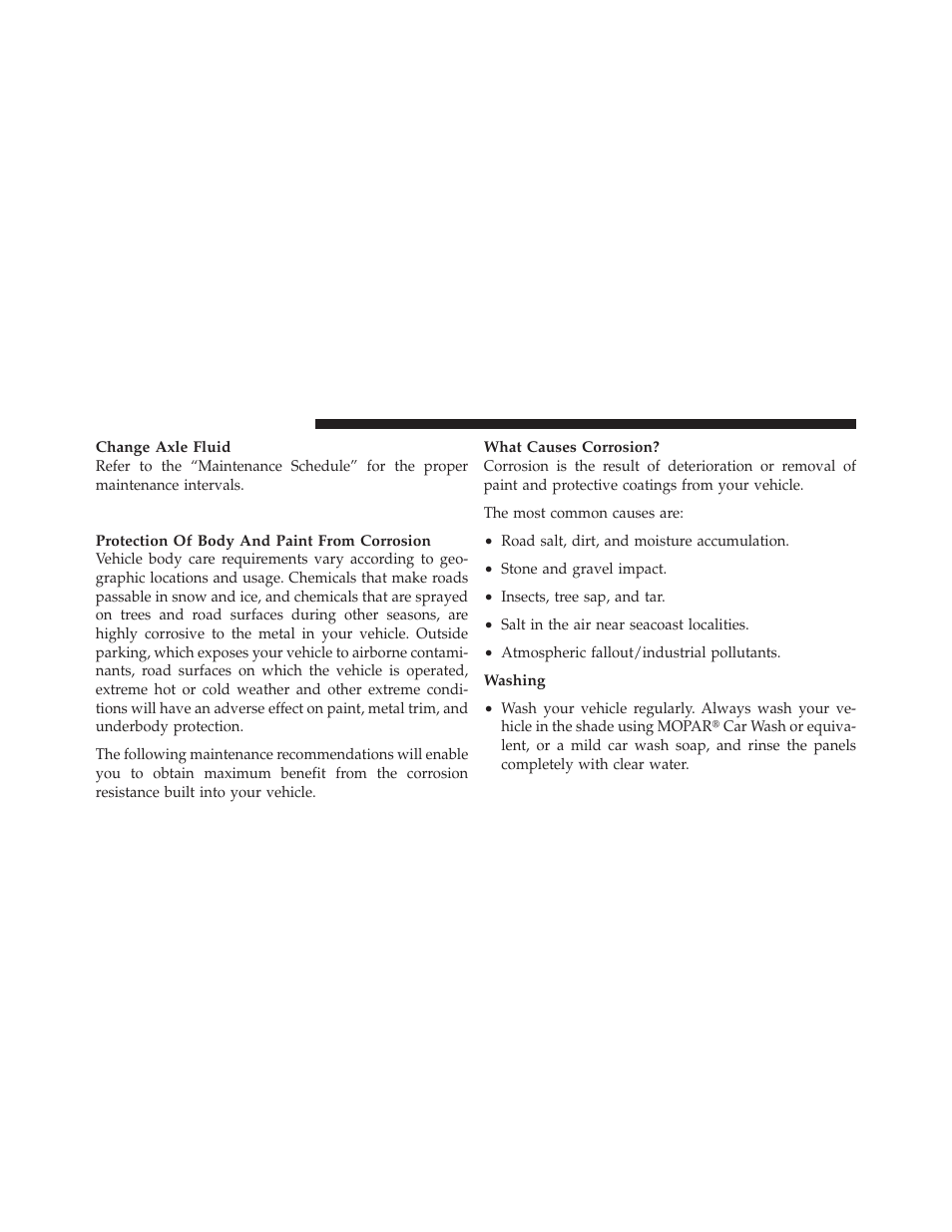 Appearance care and protection from corrosion, Appearance care and protection from, Corrosion | Dodge 2011 Challenger SRT8 User Manual | Page 384 / 460