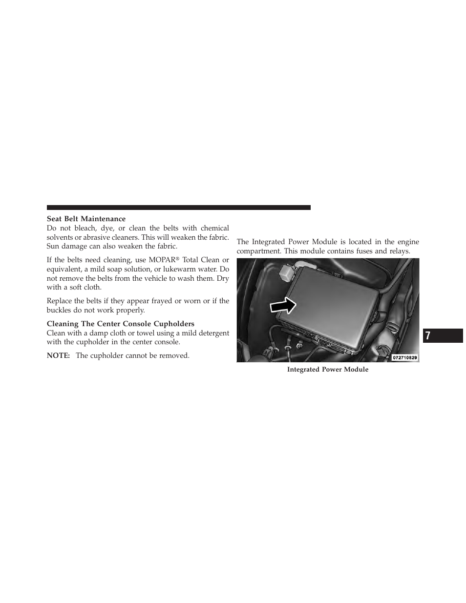 Fuses, Integrated power module | Dodge 2011 Challenger SRT8 User Manual | Page 389 / 460