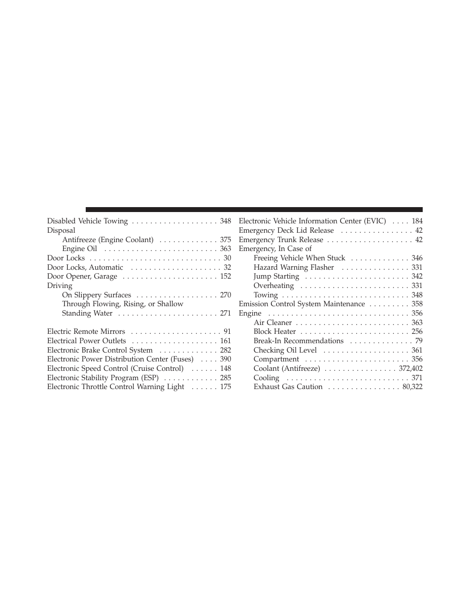 Dodge 2011 Challenger SRT8 User Manual | Page 442 / 460