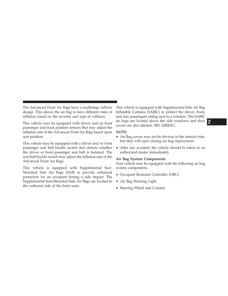 Dodge 2011 Challenger SRT8 User Manual | Page 59 / 460