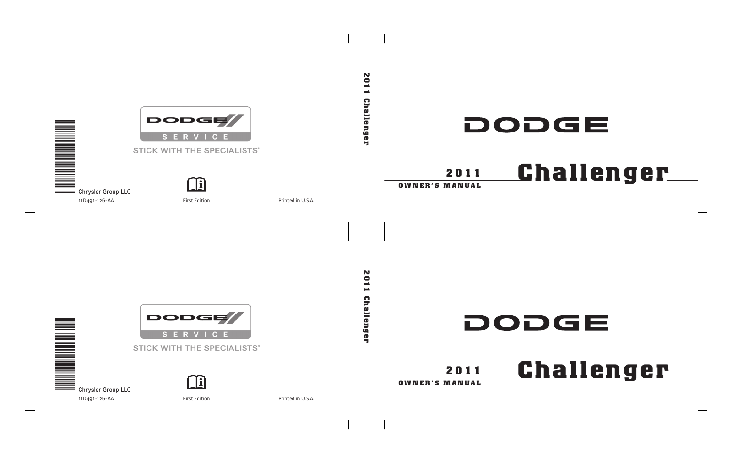 Dodge 2011 Challenger User Manual | 490 pages