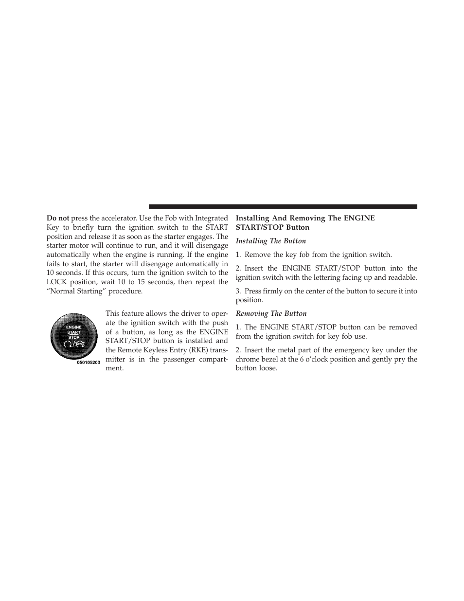 Keyless enter-n-go – if equipped | Dodge 2011 Challenger User Manual | Page 256 / 490