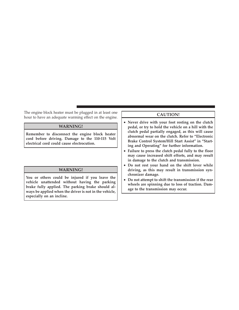 Manual transmission — if equipped, Six-speed manual transmission | Dodge 2011 Challenger User Manual | Page 262 / 490