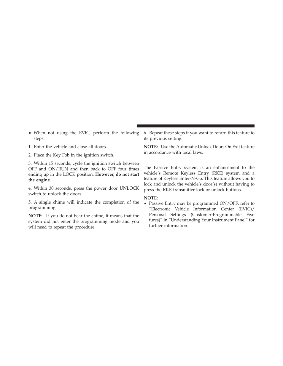 Keyless enter-n-go — if equipped | Dodge 2011 Challenger User Manual | Page 36 / 490