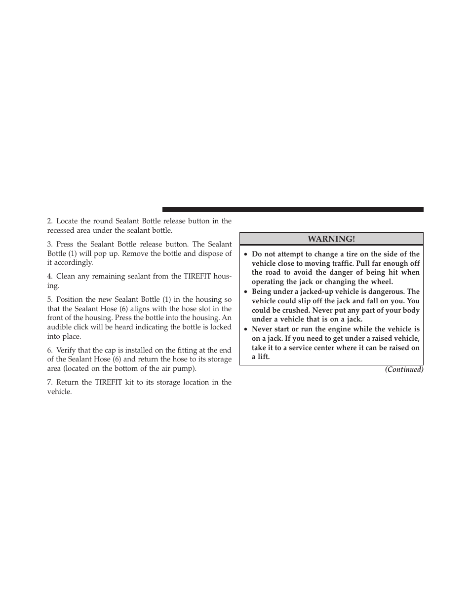 Jacking and tire changing | Dodge 2011 Challenger User Manual | Page 362 / 490