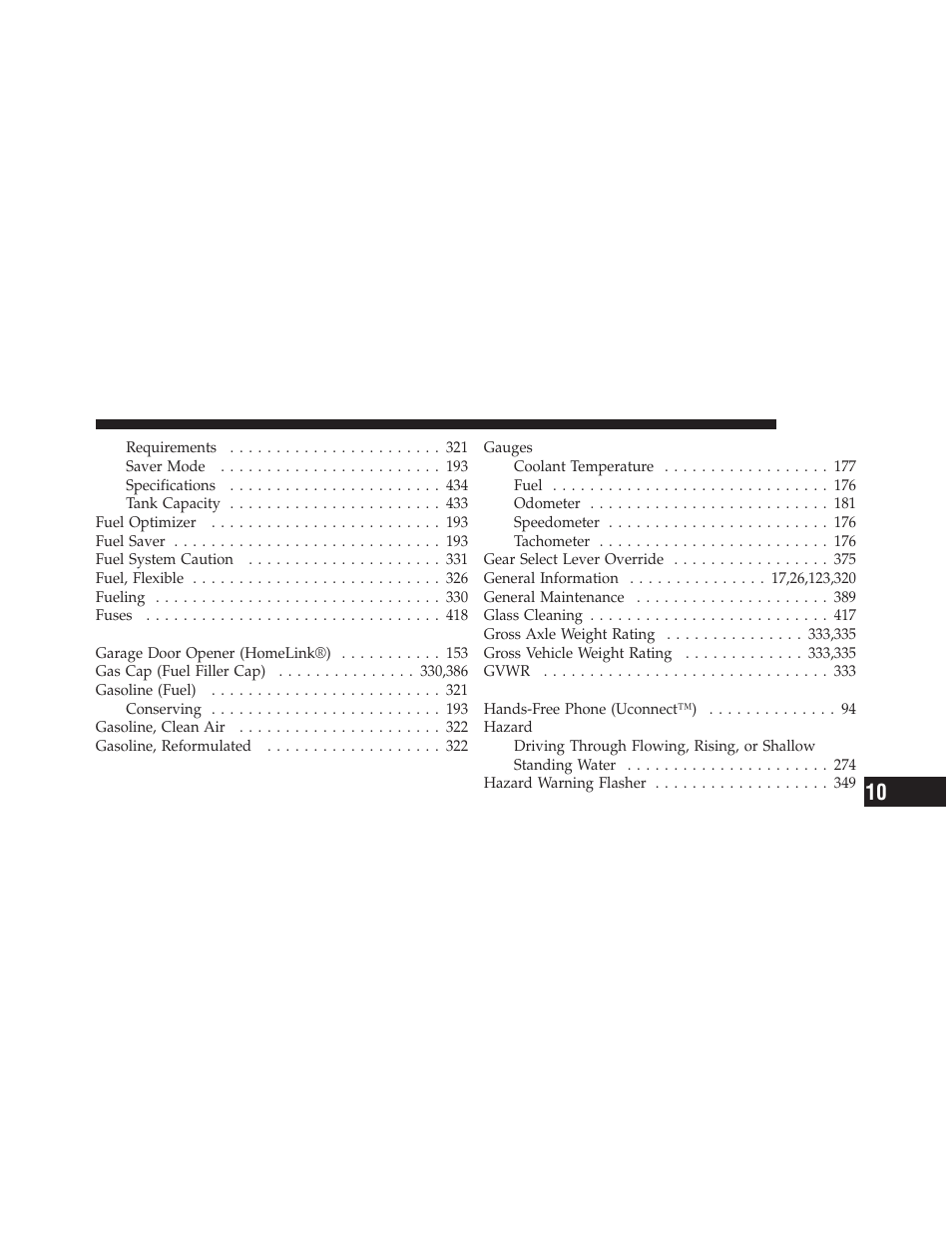 Dodge 2011 Challenger User Manual | Page 475 / 490