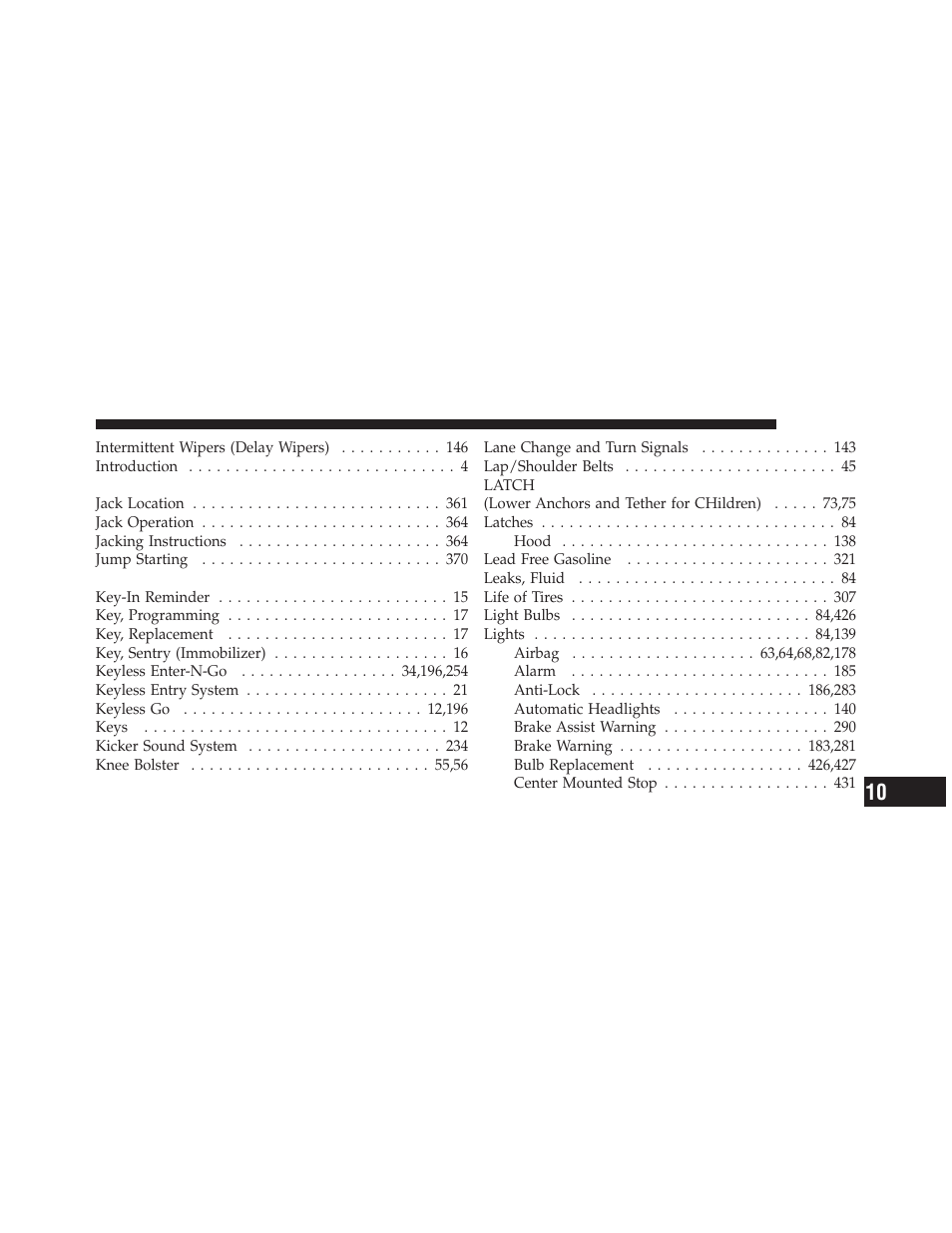 Dodge 2011 Challenger User Manual | Page 477 / 490