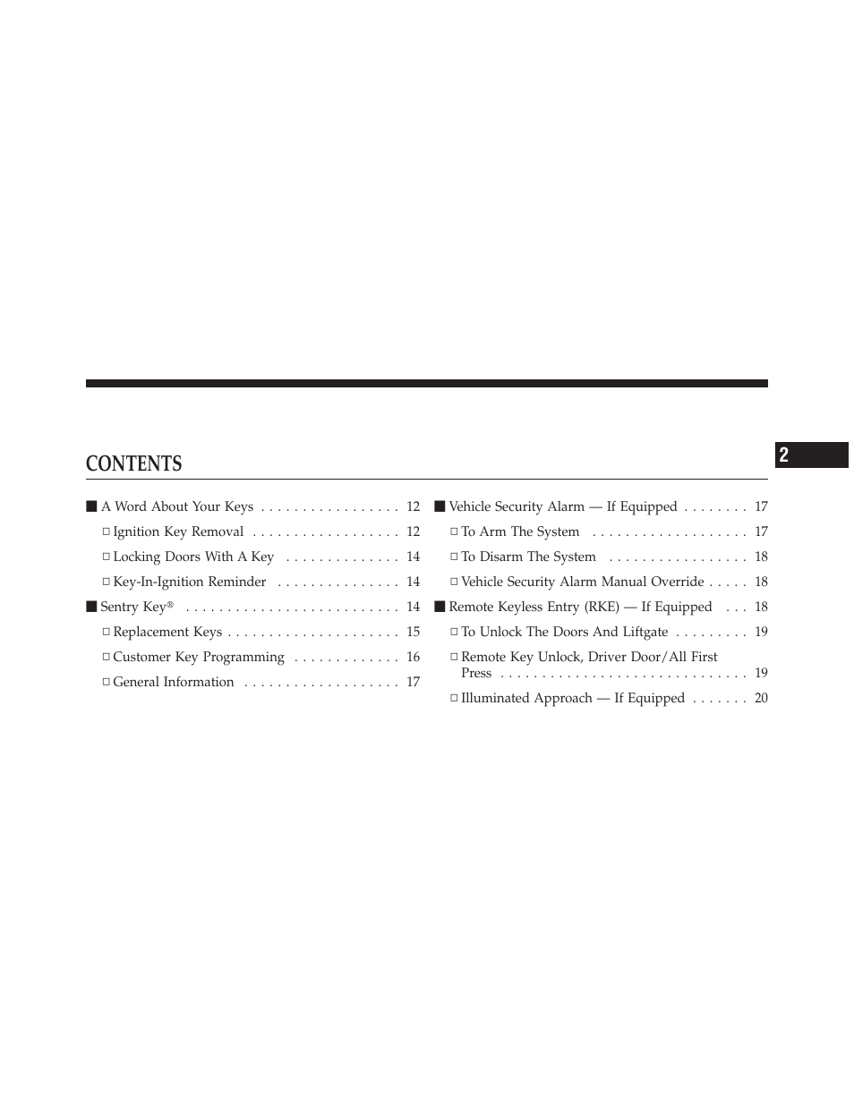 Dodge 2011 Caliber User Manual | Page 11 / 486