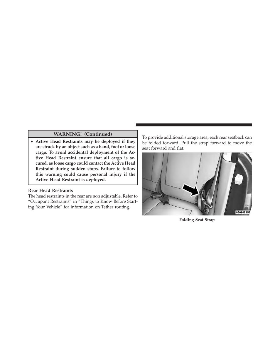 Folding rear seat | Dodge 2011 Caliber User Manual | Page 144 / 486