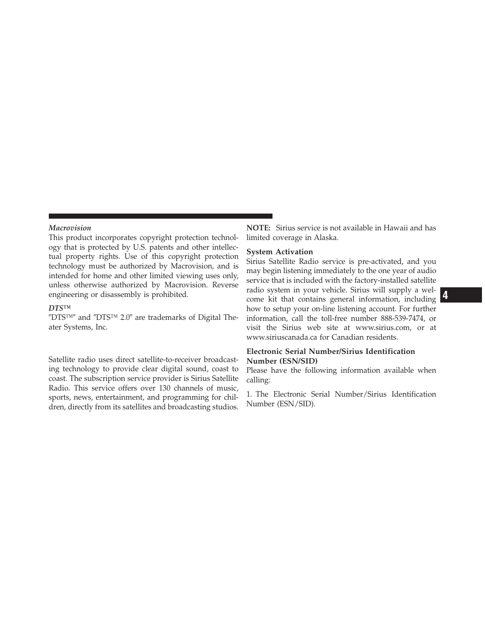 Uconnect™ multimedia (satellite radio), If equipped | Dodge 2011 Caliber User Manual | Page 233 / 486