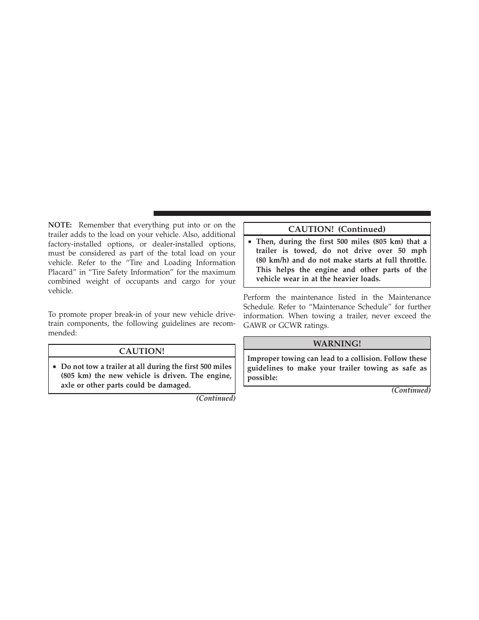 Towing requirements | Dodge 2011 Caliber User Manual | Page 366 / 486