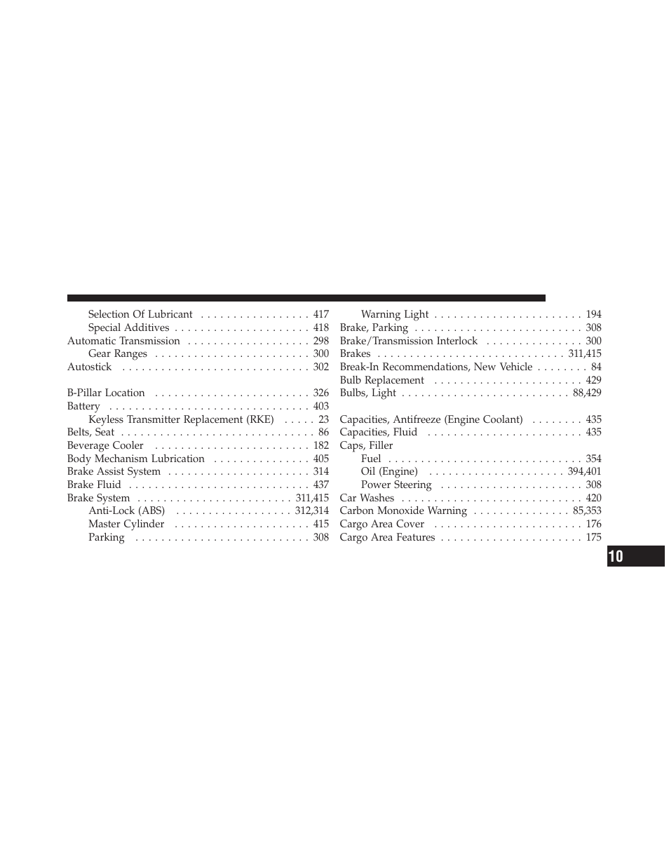 Dodge 2011 Caliber User Manual | Page 469 / 486