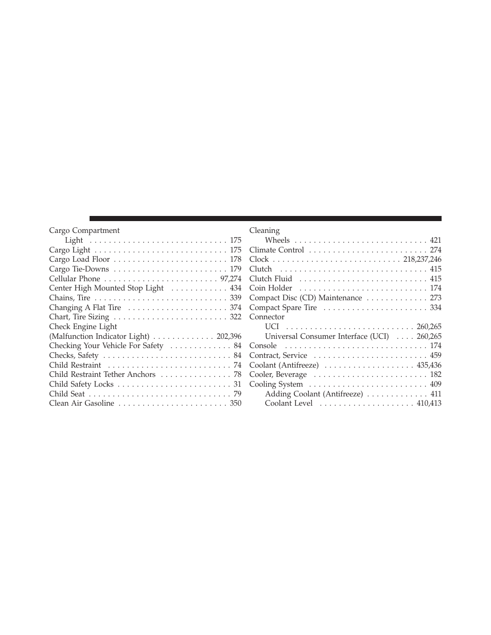 Dodge 2011 Caliber User Manual | Page 470 / 486