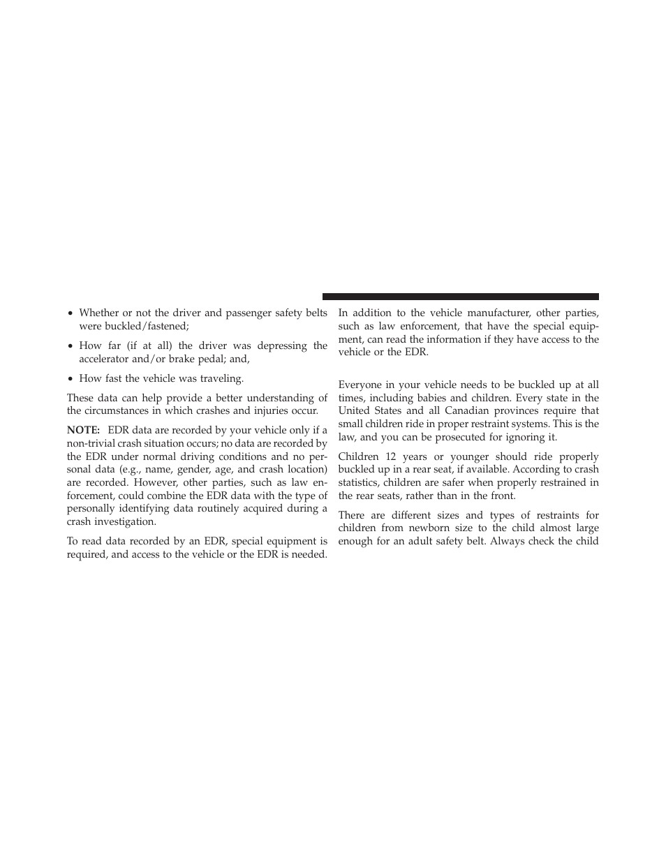 Child restraints | Dodge 2011 Caliber User Manual | Page 76 / 486