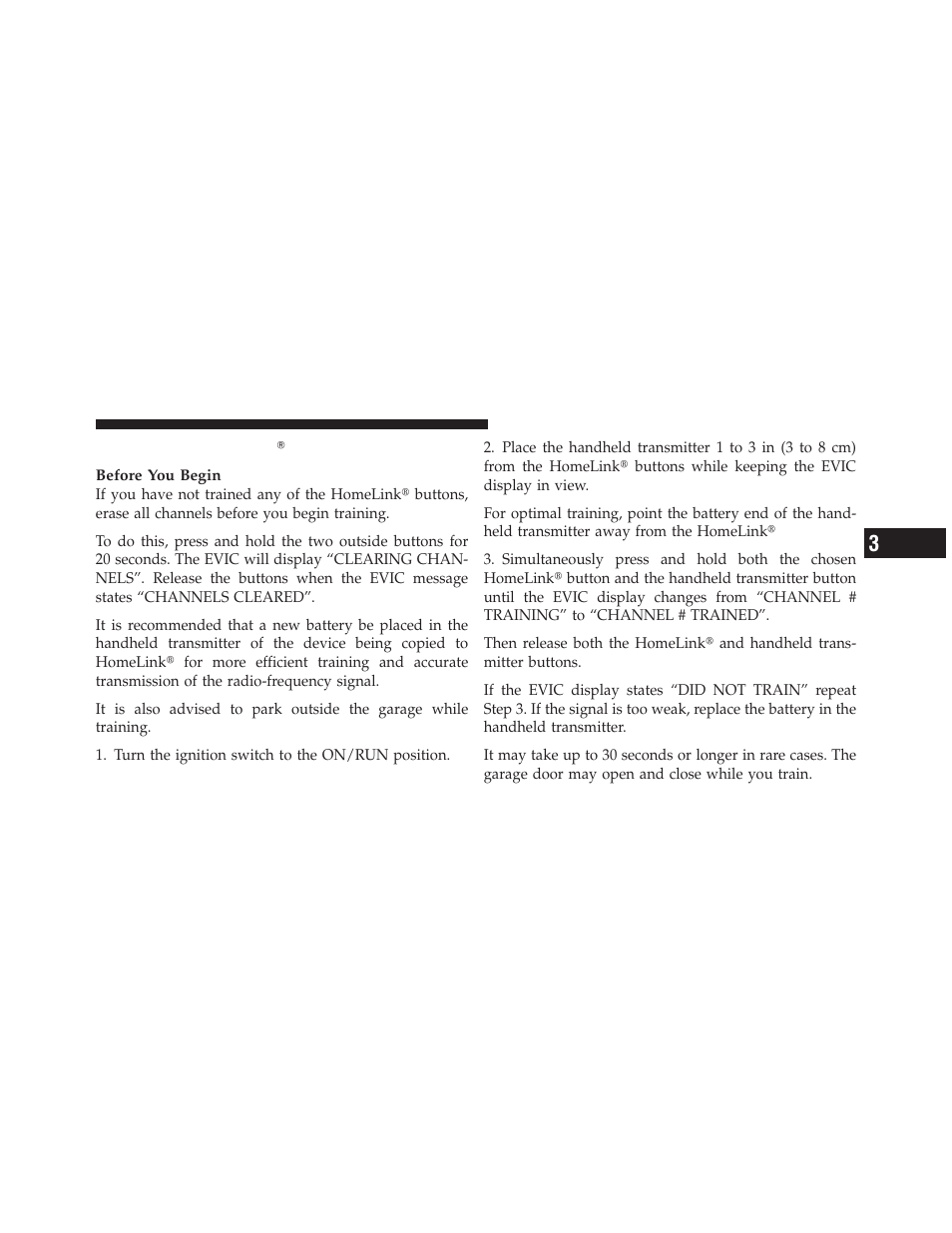 Programming homelink | Dodge 2010 Ram User Manual | Page 148 / 608