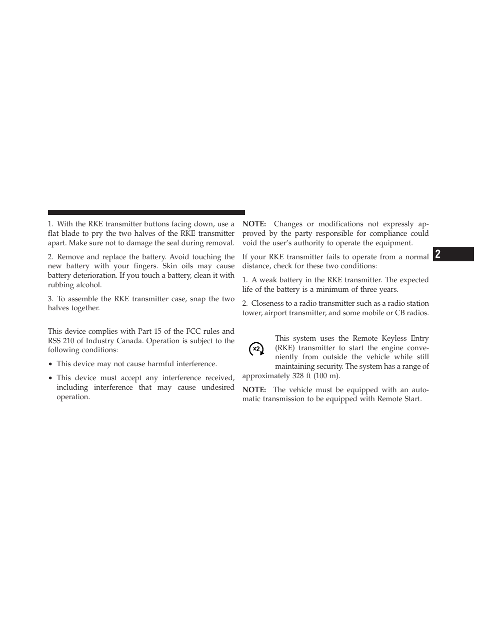 General information, Remote starting system — if equipped | Dodge 2010 Ram User Manual | Page 26 / 608