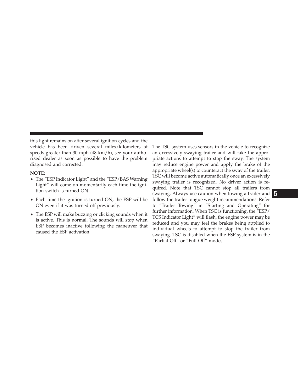 Trailer sway control (tsc) | Dodge 2010 Ram User Manual | Page 394 / 608