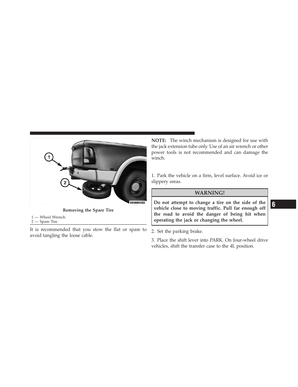 Preparations | Dodge 2010 Ram User Manual | Page 480 / 608