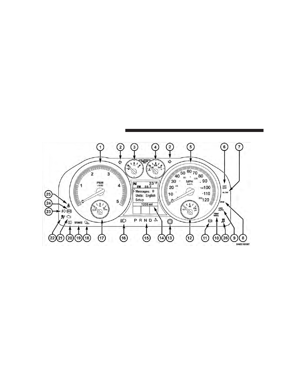 Instrument cluster | Dodge 2010 Ram Pickup 3500 Diesel User Manual | Page 11 / 147