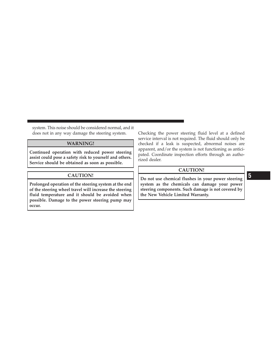 Power steering fluid check | Dodge 2010 Dakota User Manual | Page 255 / 430