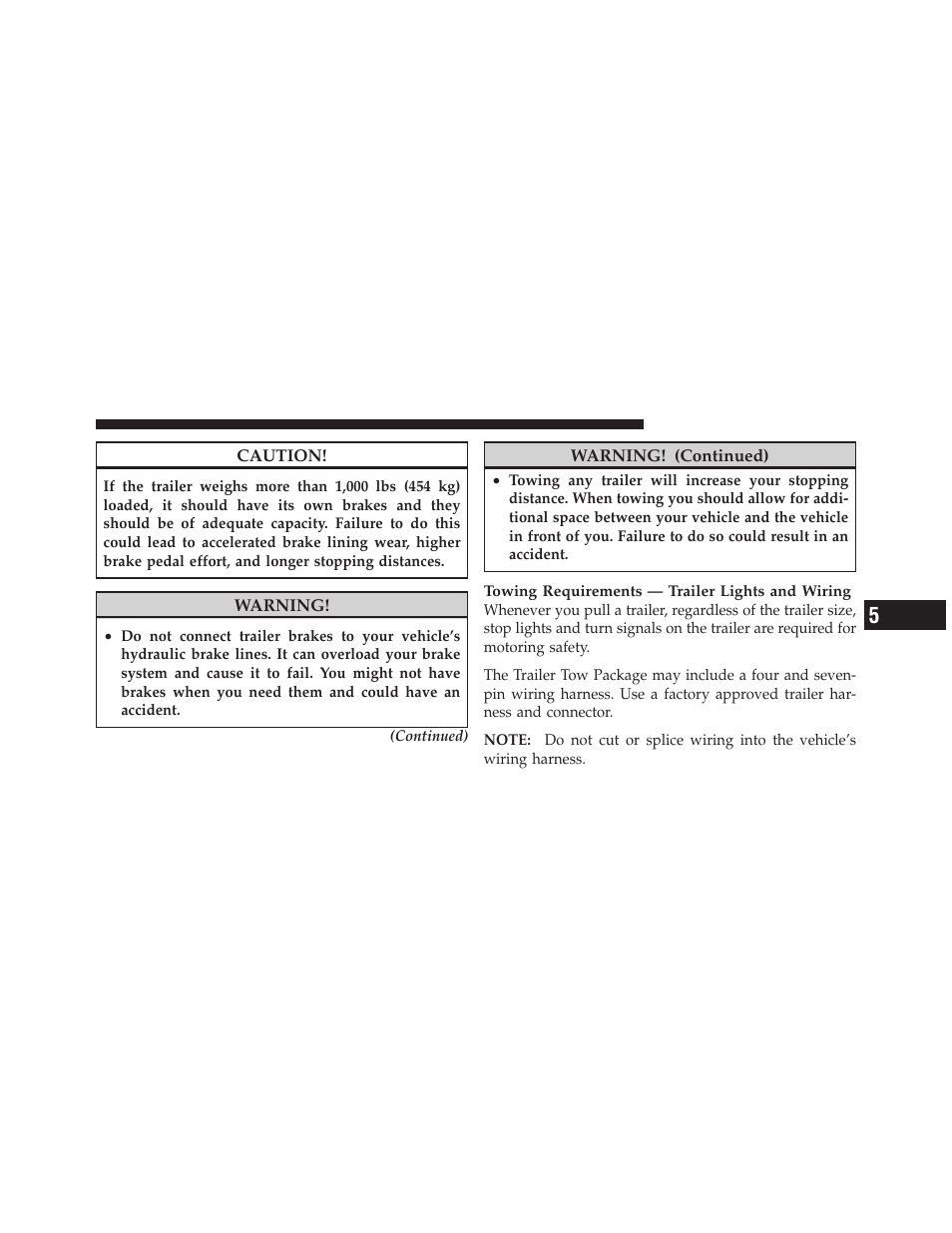 Dodge 2010 Dakota User Manual | Page 305 / 430