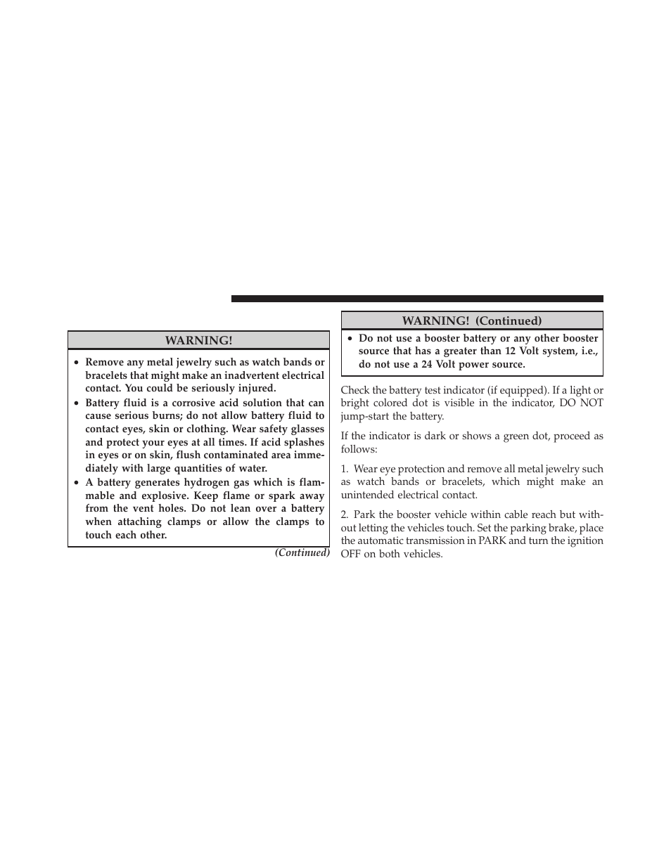 Jump-starting | Dodge 2010 Dakota User Manual | Page 328 / 430