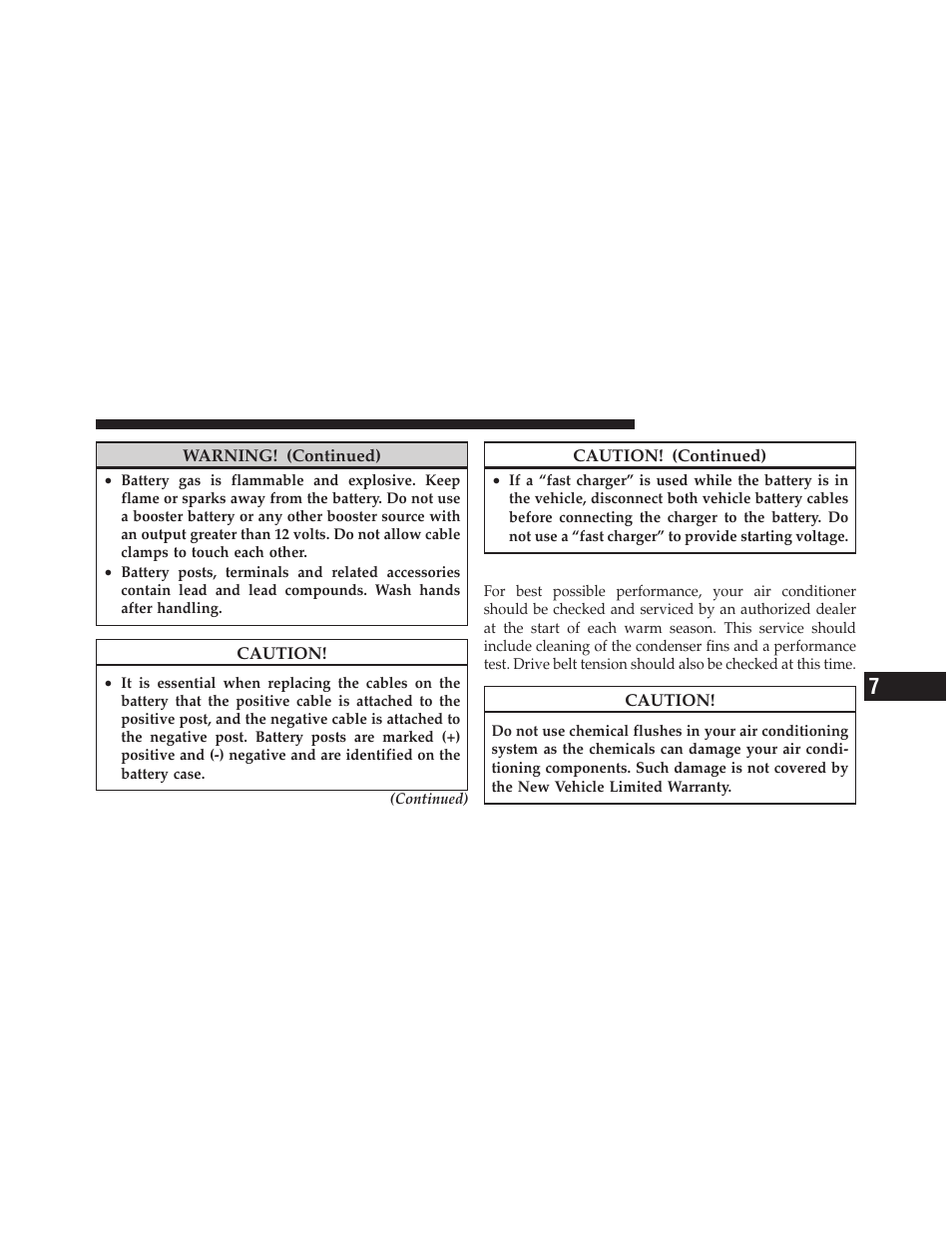 Air conditioner maintenance | Dodge 2010 Dakota User Manual | Page 347 / 430