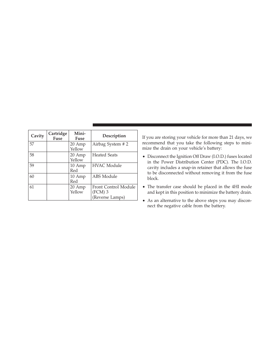 Vehicle storage | Dodge 2010 Dakota User Manual | Page 372 / 430