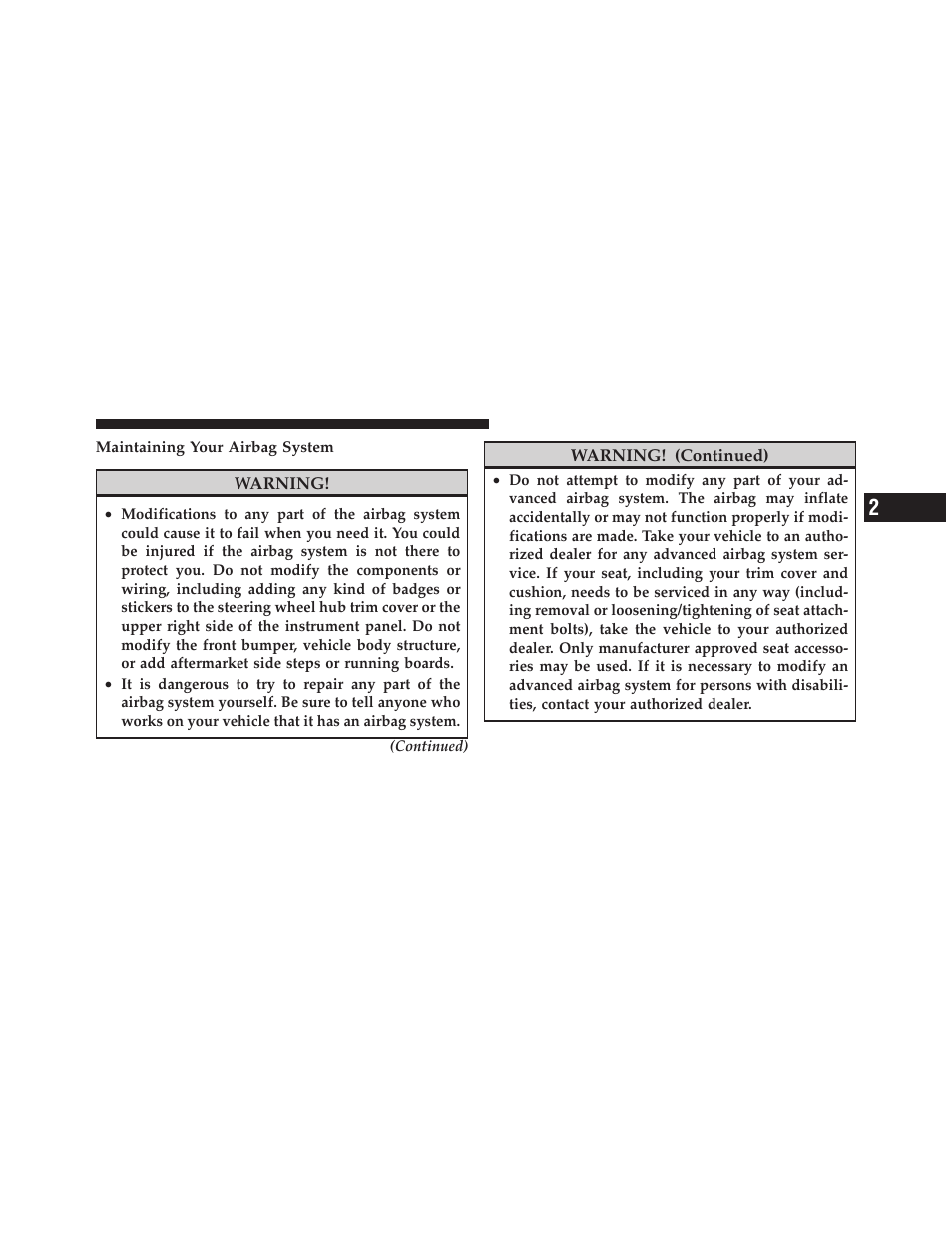 Dodge 2010 Dakota User Manual | Page 55 / 430