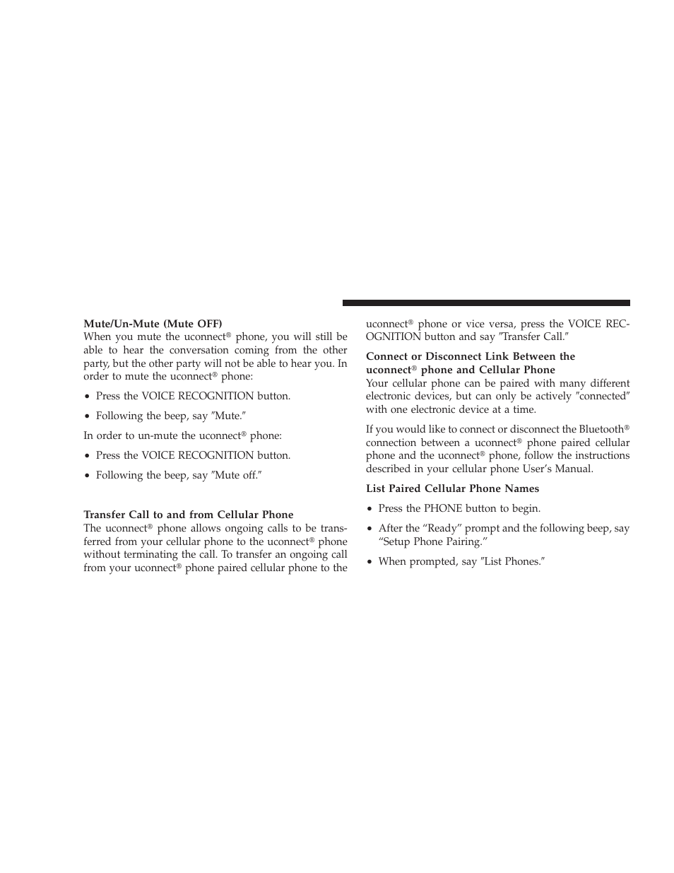 Advanced phone connectivity | Dodge 2009 Ram User Manual | Page 106 / 532