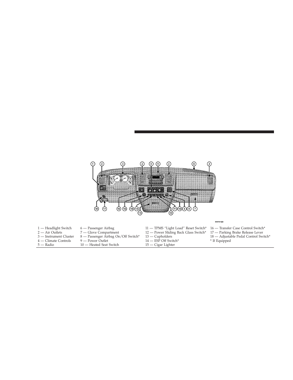 Instrument panel features, Ram truck, Instrument panel features ram truck | Dodge 2009 Ram User Manual | Page 186 / 532