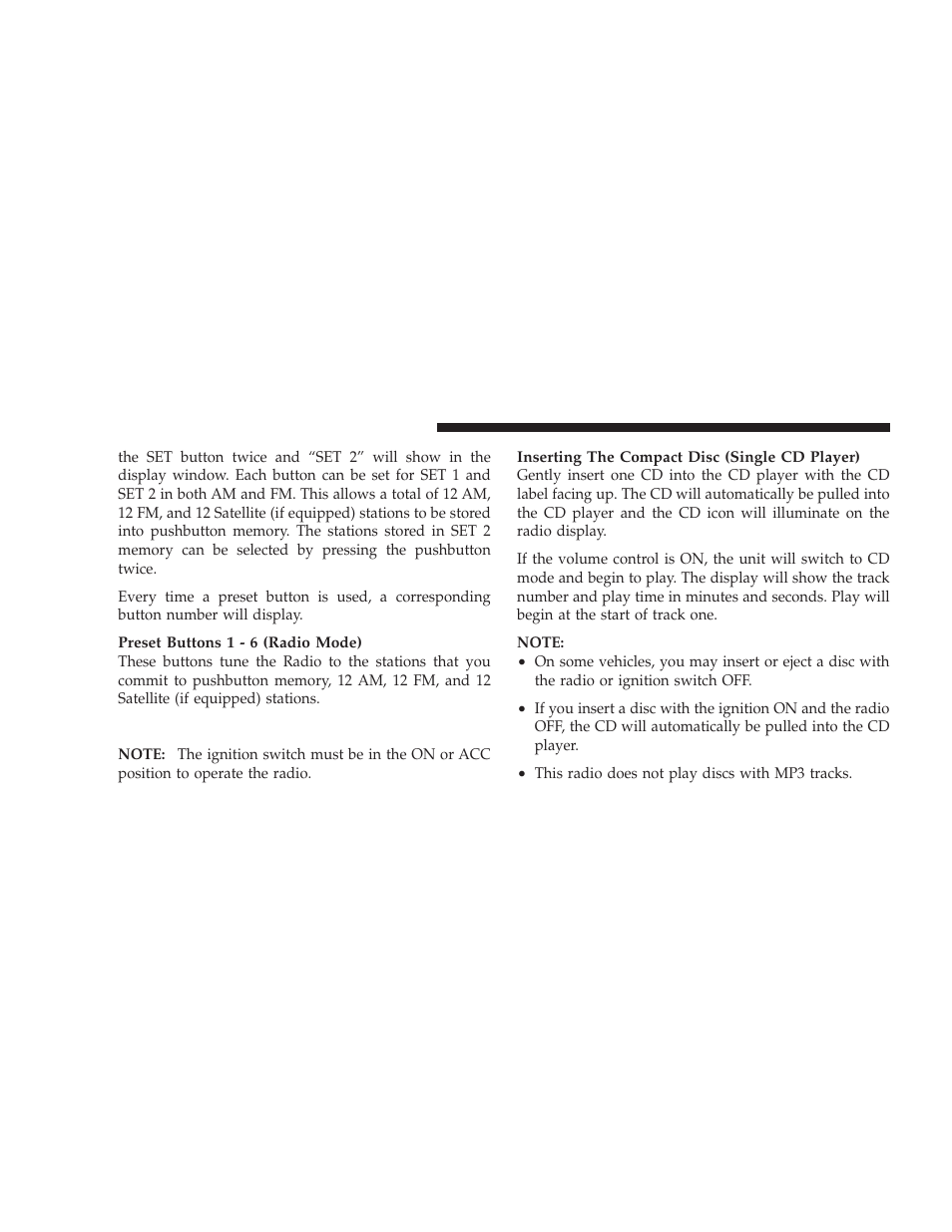 Operating instructions - cd mode | Dodge 2009 Ram User Manual | Page 222 / 532