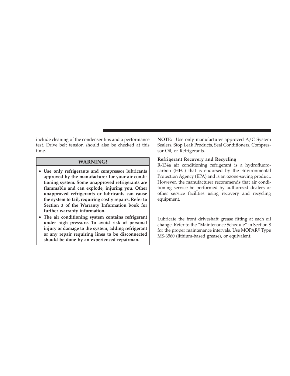 Front prop shaft lubrication — 2500/3500, 4x4) models | Dodge 2009 Ram User Manual | Page 438 / 532